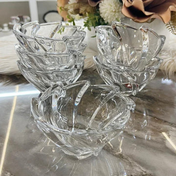 Set 6 boluri sticlă rezistentă,13 cm ,Ebby