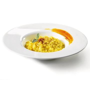 Set 6 farfurii pentru paste din opal, 26,6 cm, albe, rezistente și elegante
