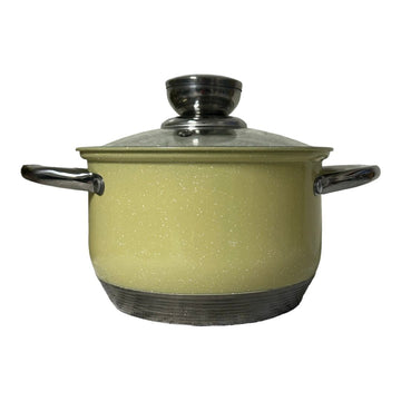 Cratita Inox 3,9 Litri cu capac de sticla Royalty Line Crem