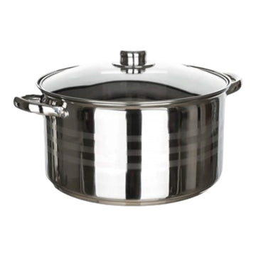 Cratita 6,5 litri inox capac de sticla fund multistrat Royalty Line Gatit Eficient și sanatos