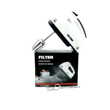 Mixer de mana Filten F-MI217, 120W, 7 viteze, Alb/Gri