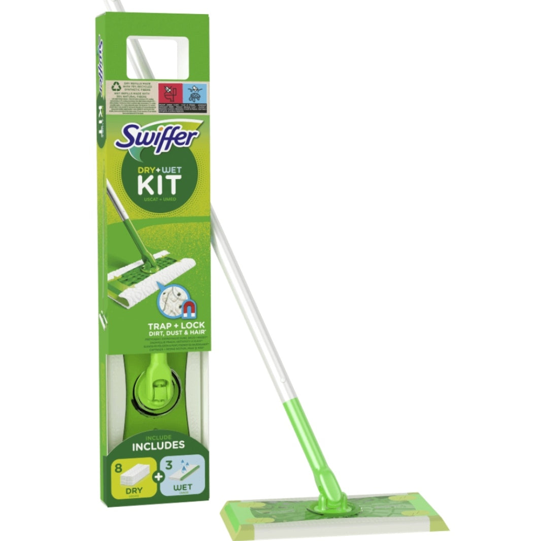 Set Mop Swiffer uscat si umed 8 lavete uscate + 3 lavete umede cadou