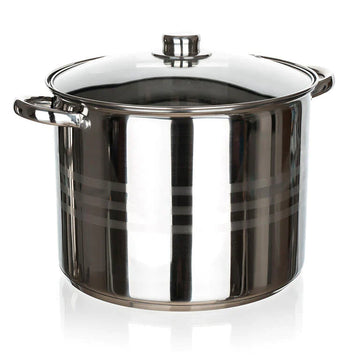 Oala inox 8 litri cu capac de sticla Royalty Line
