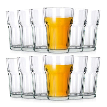 Set 12 Pahare din Sticlă pentru Cocktail, Lav Aras 300 ml Eleganță și Funcționalitate pentru Terasă sau Evenimente