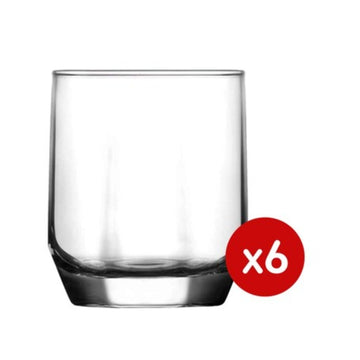 Set 6 pahare sticla pentru lichior/tarie, Lav Diamond 80 ml