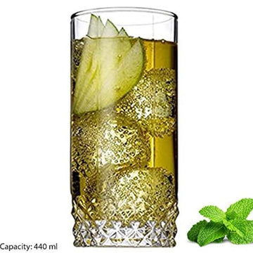 Set 6 pahare apa suc vin bere sticla Long Drink Pasabahce Valse 440 ml