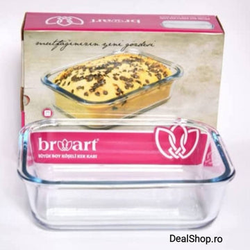 Vas yena termorezistent 1,52 litri Broart 22 x 16,5 x 6,5 cm 46352