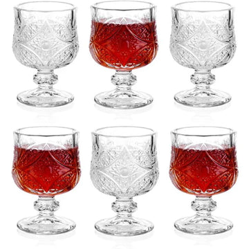 Set 12 pahare cu Picior din sticla rezistenta 150 ml