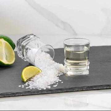 Set 12 pahare sticla pentru tuica lichior Lav Elegan 80 ml