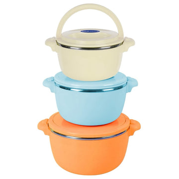 Set 3 caserole termice 2 4 și 6 Litri Art of Dining by HEINNER Menținerea Perfectă a Temperaturii pentru Preparatele Dumneavoastră
