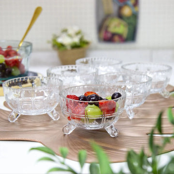 Set 6 Boluri din Sticla Transparentă Arizona Eleganta si Versatilitate pentru Bucătăria Ta