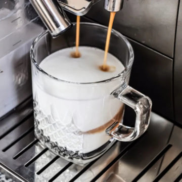 Set 6 Cesti Cafea sau Ceai sticla transparenta 260 ml, Kaveh Express