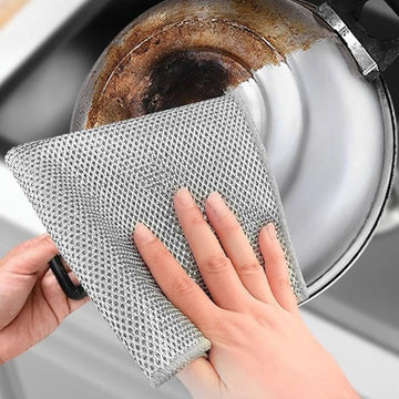 Set 6 Lavete Multifuncționale din Sârmă de Oțel (20x20 cm) Puterea Curățeniei fără Efort