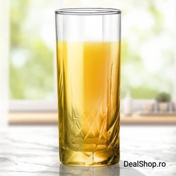 Set 6 pahare din Sticla, 265 ml, Anthea