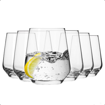 Set 6 pahare sticla pentru apa suc răcoritoare king 350 ml