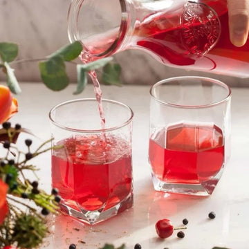 Set 6 pahare sticla, whisky vodca brandy coniac suc apa Lav Tuana 320 ml