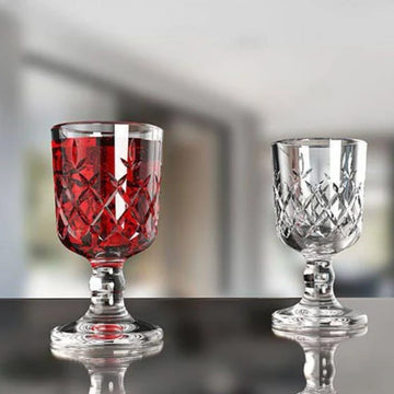 Set 6 pahare shot cu picior 50 ml