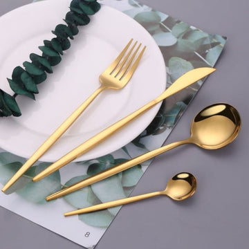 Set tacamuri portugheze 6 persoane 24 de piese Luxury Style Gold