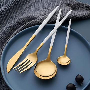 Set tacamuri portugheze 6 persoane 24 de piese Malooki Luxury Collection Blue