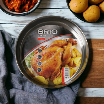 Tava de copt inox 36 cm Brio