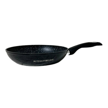 Tigaie cu invelis de marmura Royalty Line 24 cm Negru Gatit Sanatos si Eficient pentru Mese Delicioase