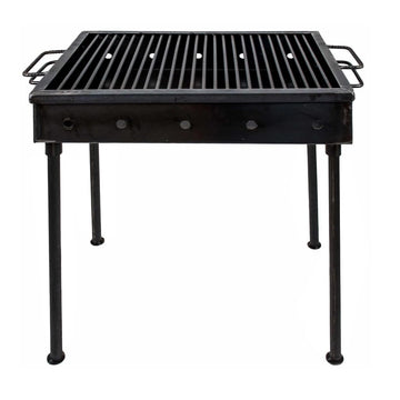 Gratar metalic cu picioare detasabile pe carbuni lemn 60x40 cm Perfect pt curte terasa