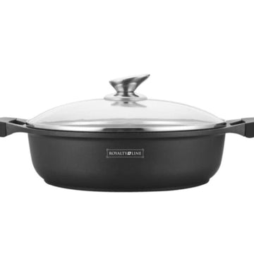 Cratita marmorata joasa cu capac 32 cm 5,5L RL-BR32ML Royalty Line