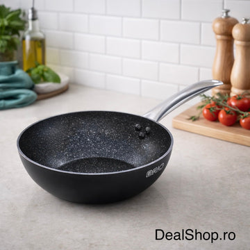 Tigaie Wok 24 cm Brio Metallica – Antiaderent, Inducție