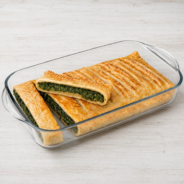 Tavă termorezistentă Yena Borcam 3850 ml, 40 x 25 x 6 cm, sticlă termorezistentă, pentru cuptor și frigider 59124