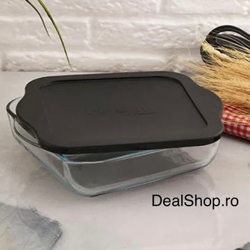 Tava yena 2 litri  termorezistenta cu capac  Borcam 59034