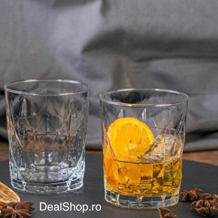 Set 6 Pahare Sticlă 345 ml Keops 366, Design Elegant Tip Cris