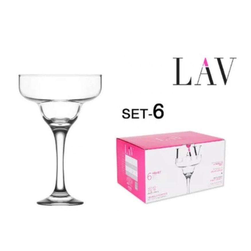 Set 6 pahare cocktail vin spumant desert 300 ml LAV Misket TERASA PISCINA EVENIMENTE CADOUL PERFECT