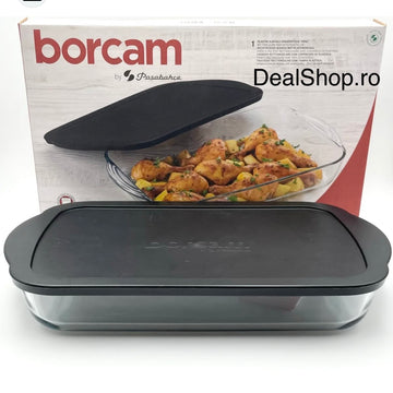Tava yena dreptungiulara capac plastic Borcam 3.850 litri 59124 tava cuptor gateste sanatos