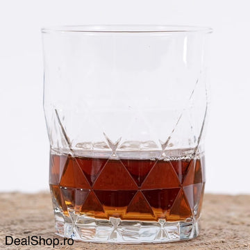 Set 6 Pahare Sticlă 345 ml Keops 366, Design Elegant Tip Cris