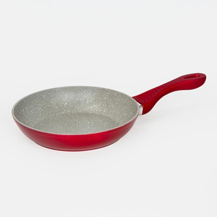 Tigaie cu inveliș granit 28 cm Red – antiaderentă, compatibilă cu toate sursele de căldură SW1510-28