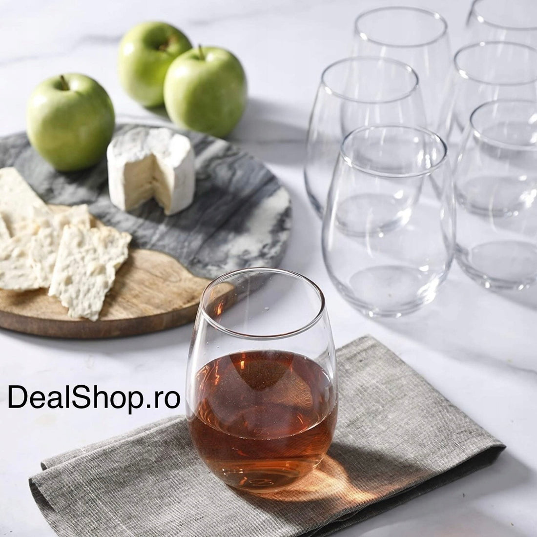 Set 6 pahare 350 ml Pasabahce Amber din sticlă – pahare elegante
