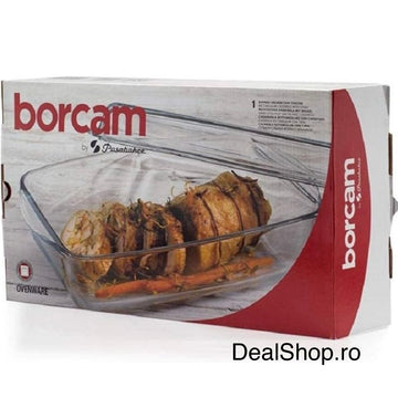 Vas yena termorezistent Borcam 2,750 litri cu capac 59010