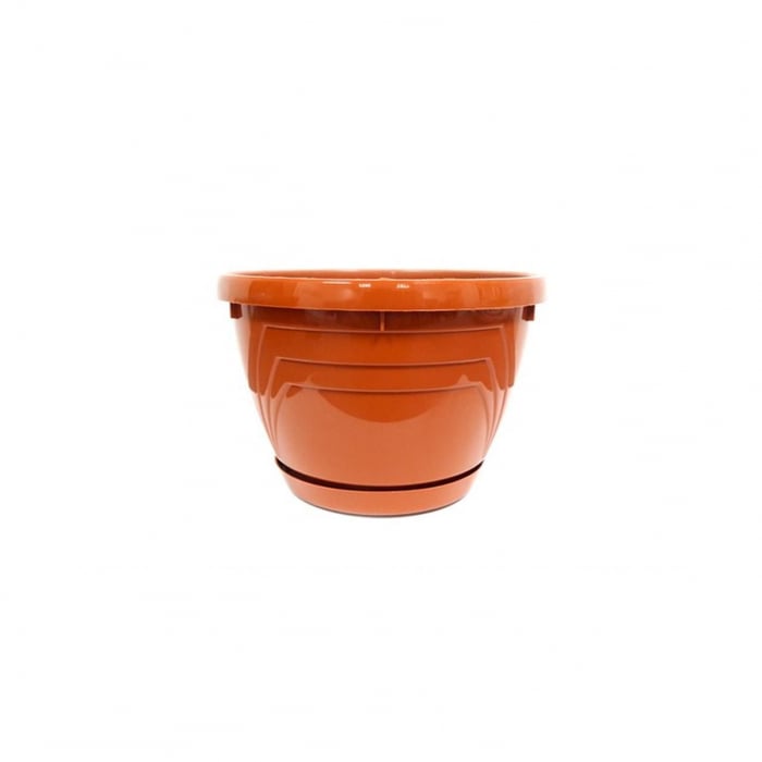 Ghiveci lux cu tava plastic 4,5 litri Nr 7
