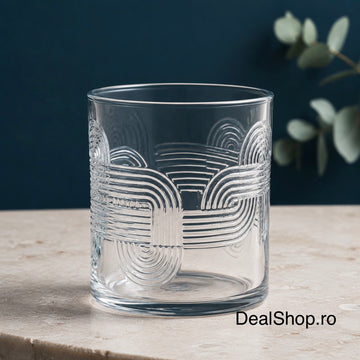 Set 6 pahare din sticlă Viola, 340 ml