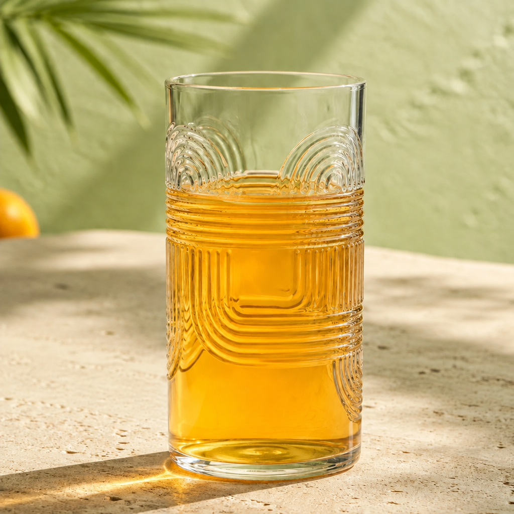 Set 6 pahare din sticlă Viola, 430 ml