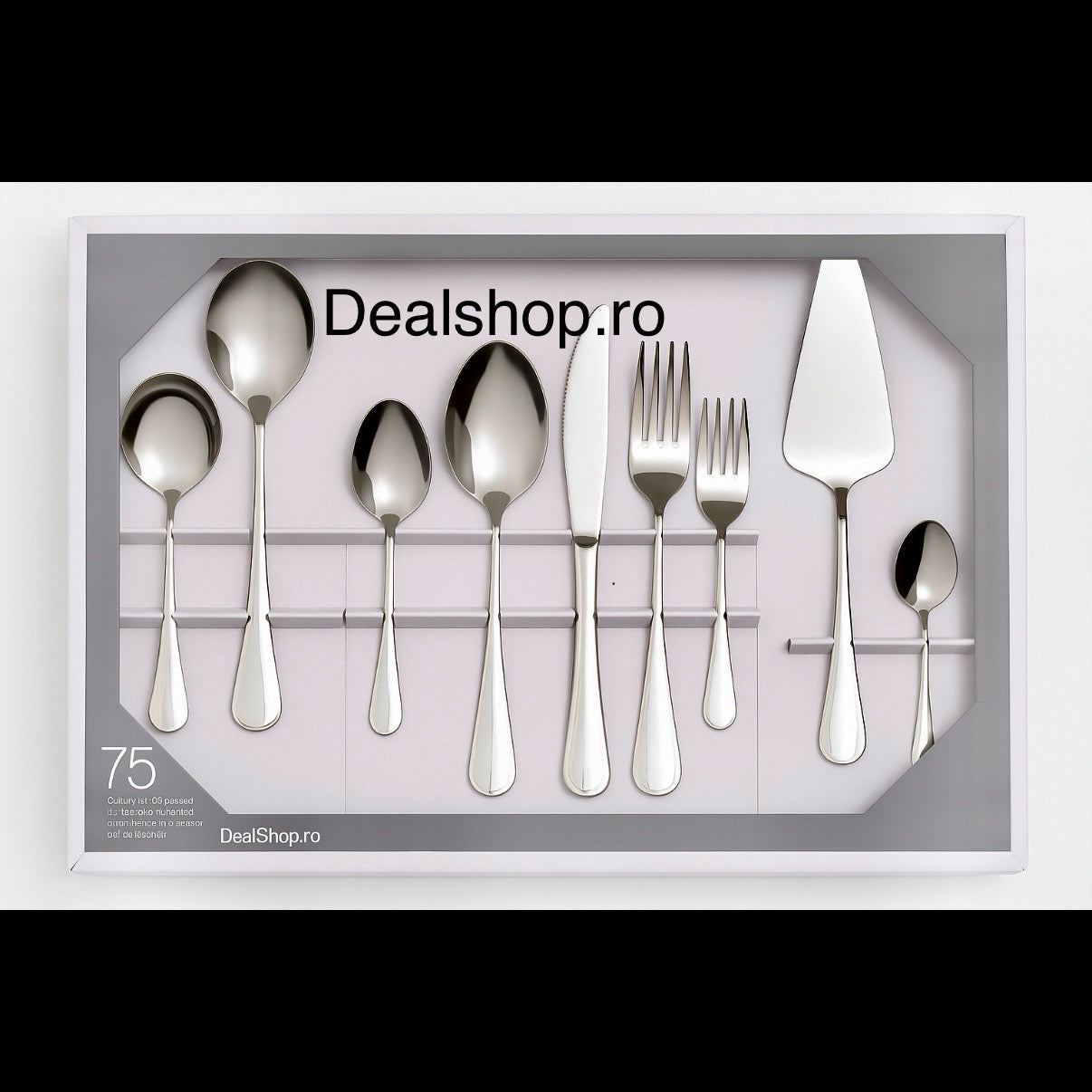 Set Tacamuri din Inox Malooki Luxury Collection 75 Piese pentru 12 Persoane