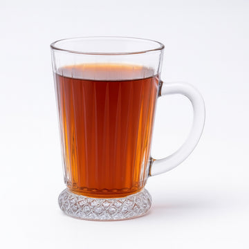 Set 6 cești sticlă 220 ml cafea ceai pahare termorezistente model elegant diamant Max Mug