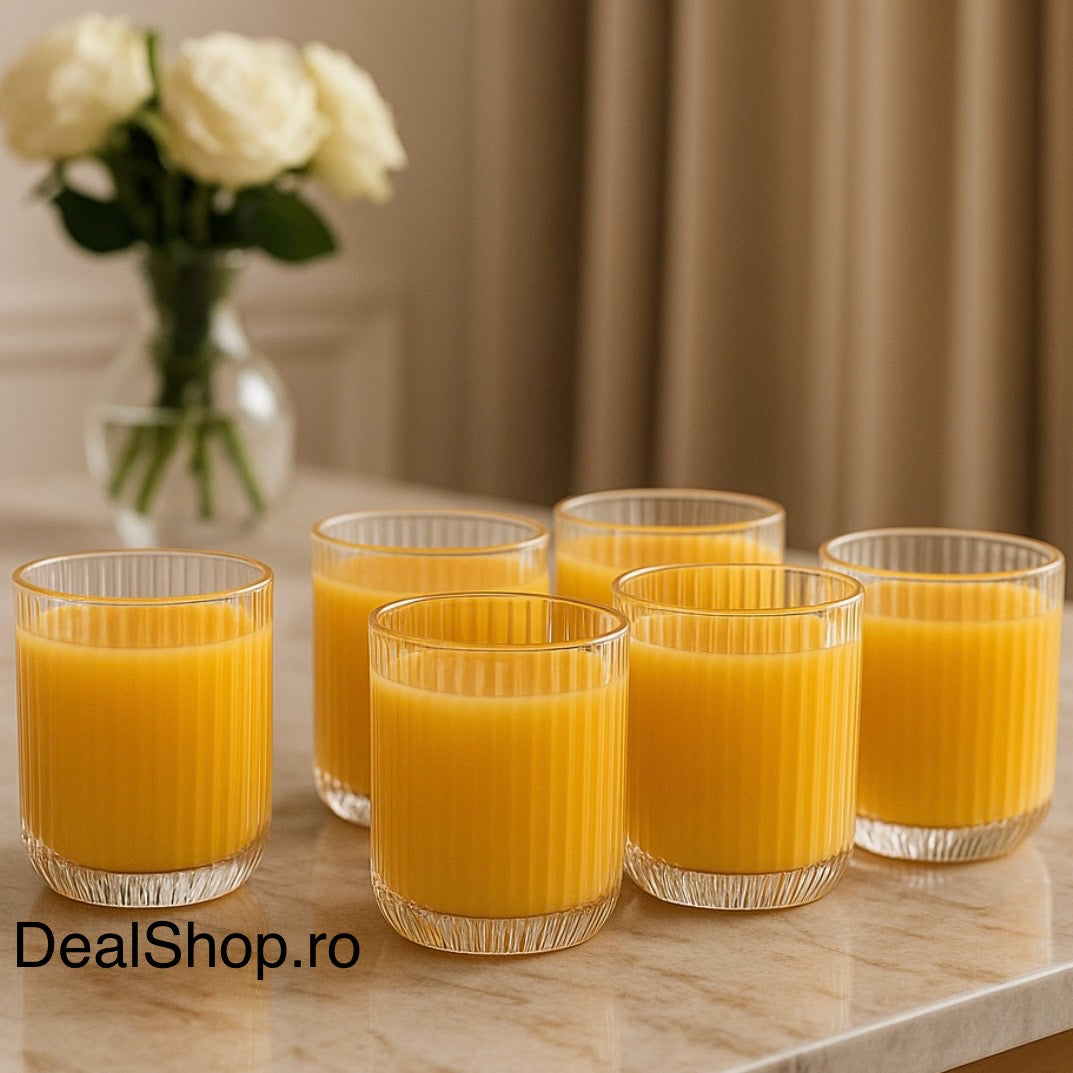 Set 12 pahare sticla 250 ml MANSOURA ALEX PERFECTE PT TERASA evenimente CADOUL PERFECT