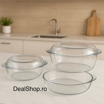 Set vase yena termorezistente  5 piese Borart