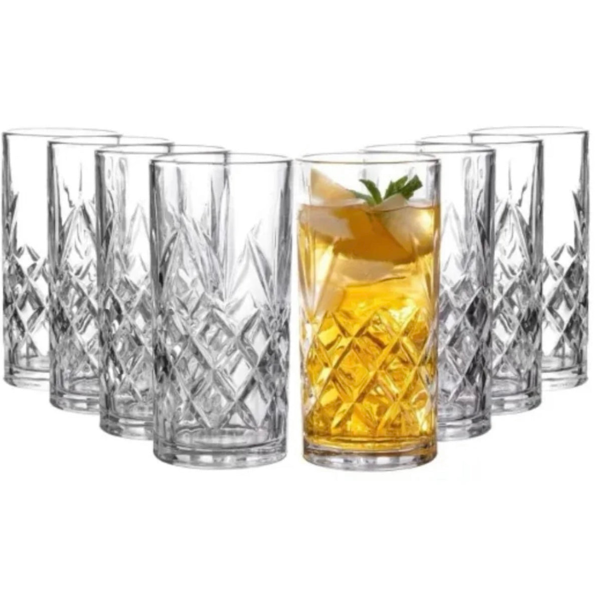 Set 12 pahare din sticla Mansoura Timeless 300 ml Design elegant și durabil Cadoul ideal