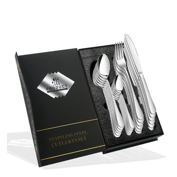Set tacâmuri inox,24 piese pentru 6 persoane,Product