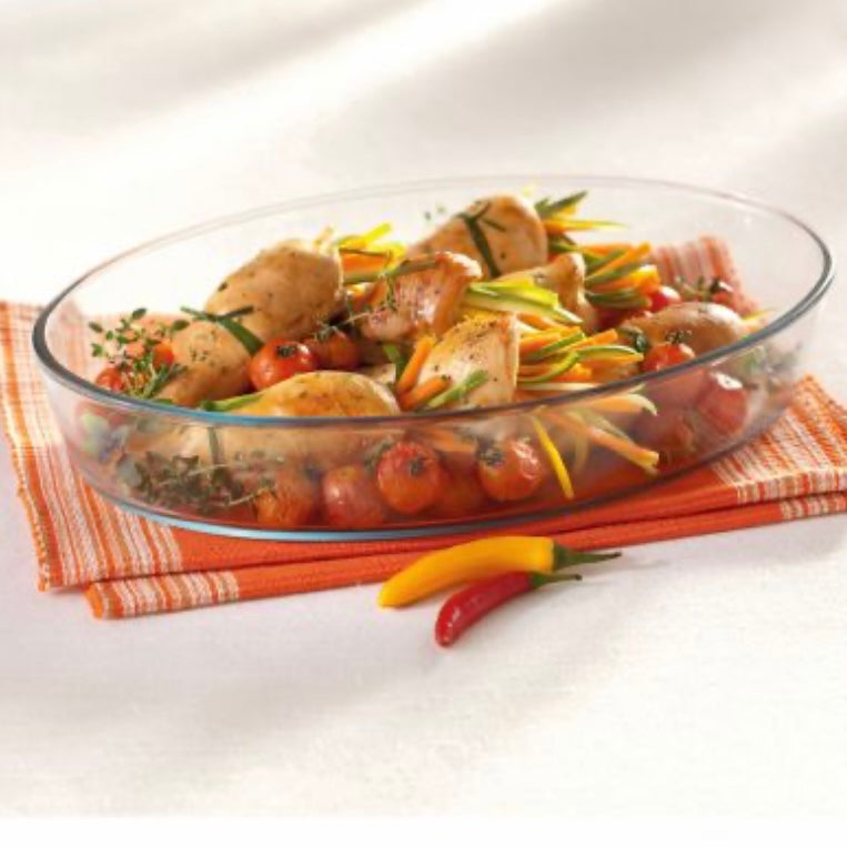 Vas yena termorezistent oval 3,3 litri Borart yena cuptor