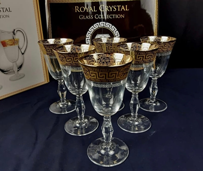 Set 6 Pahare Royal Crystal (apa vin)
