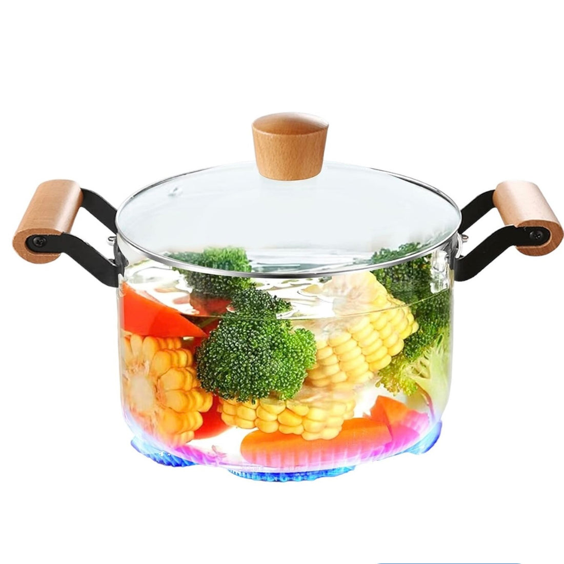 Cratita sticla borosilicata 2.5 Litri cu capac – rezistenta la temperaturi înalte ideală pentru gătit sănătos