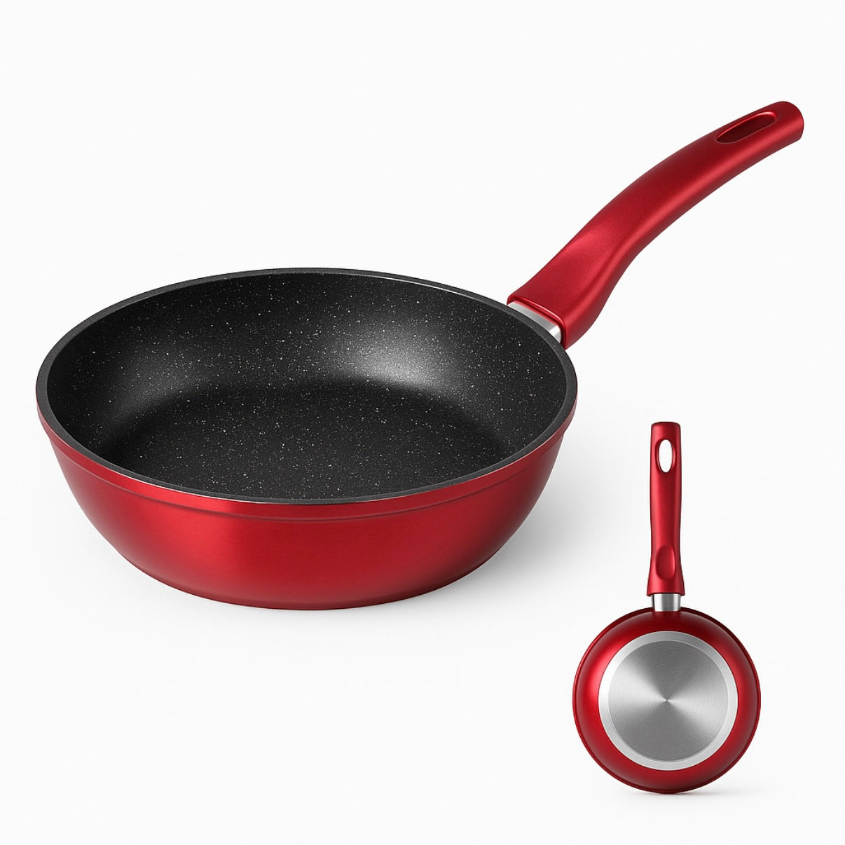 Tigaie Adâncă Antiaderentă 28 cm Swan Cooking – Strat Ceramic Compatibilă inducție gaz